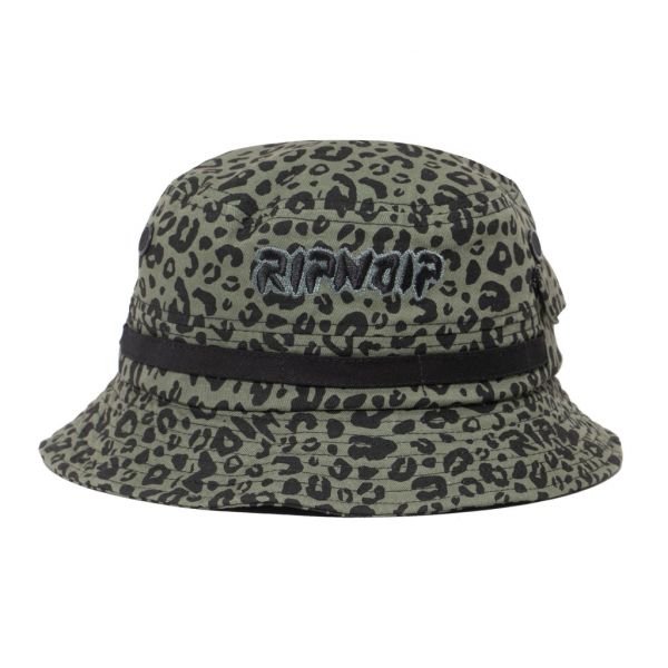 SPOTTED COTTON TWILL BUCKET HAT